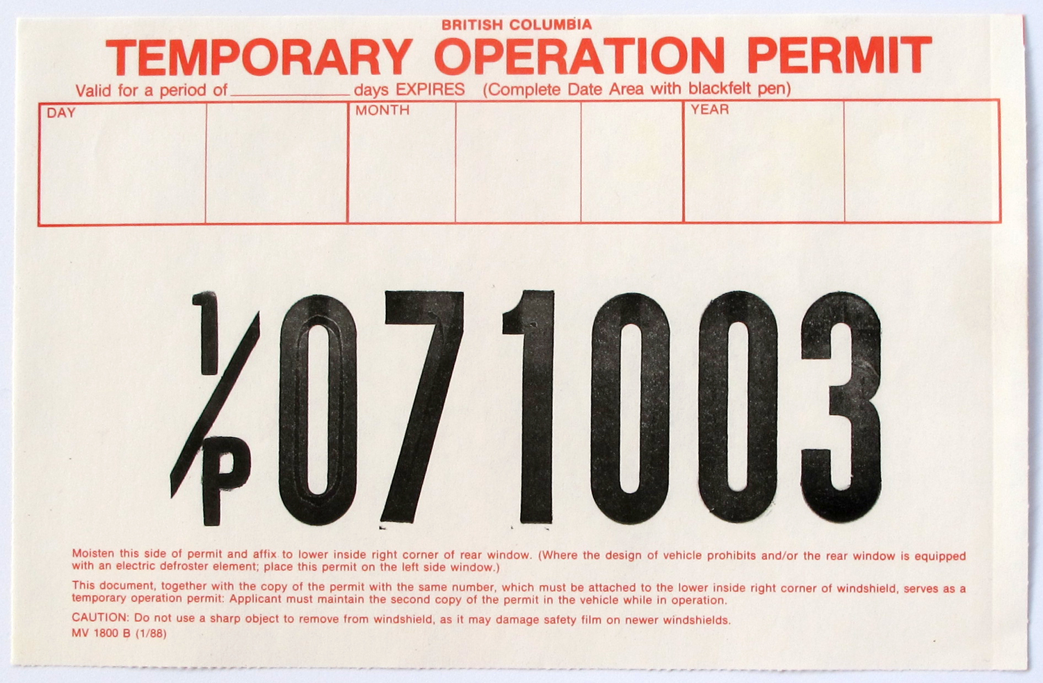 Ca Temporary Driver License