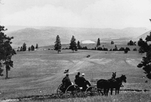 "Cattle range, Thompson River in the distance, Kamloops"  circa 1900