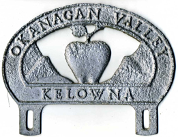 Okanagan Valley - Kelowna (License Plate Topper)